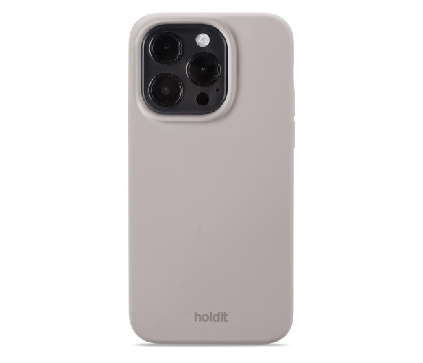 Holdit Silicone Case iPhone 15 Pro Taupe 15991 - 1148761 - zdjęcie